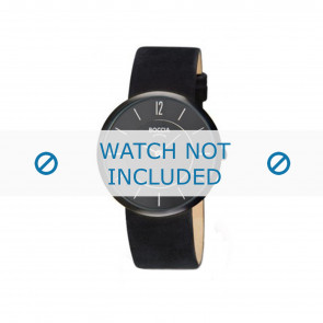 Bracelet de montre Boccia 3114-17 / 3114-13 / 3114-06 / 3145-03 Cuir Noir 18mm
